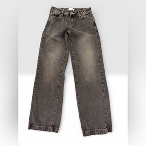 PacSun Jeans Casey Low Rise Baggy Washed Denim Black/Charcoal Size 22